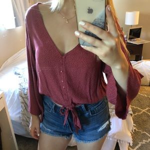 American Eagle Tie Top